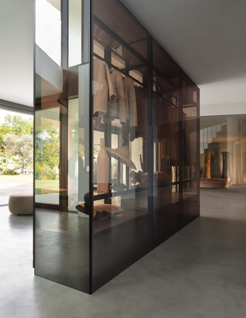 Tian Wardrobe by Lema is Made Entirely of Glass