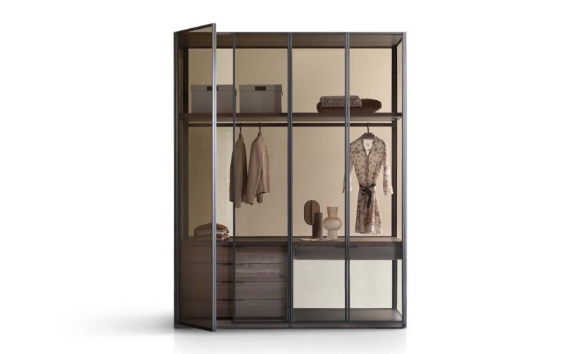 Tian Wardrobe by Lema is Made Entirely of Glass