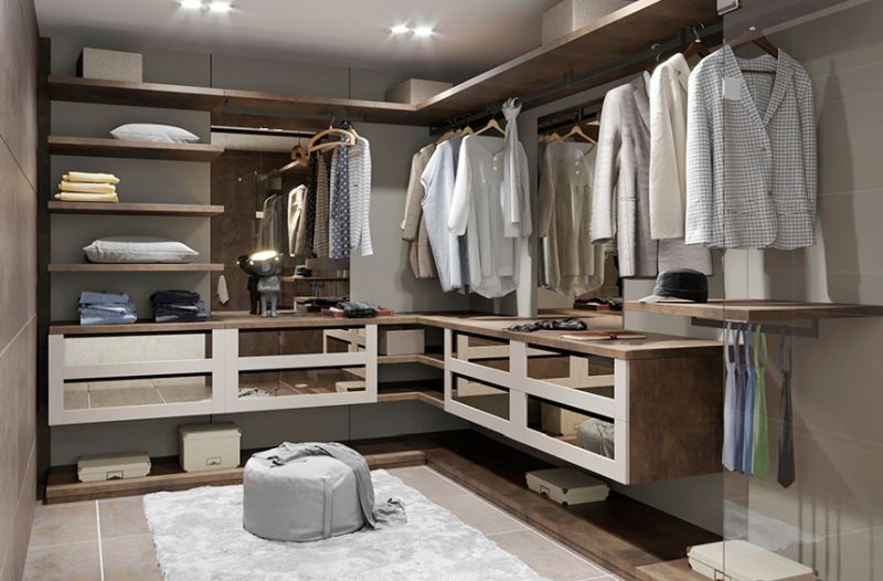 Types of Wardrobe Designs - Wall-Mounted Wardrobe