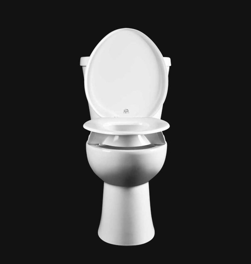 Clean Shield Toilet Seat is Elevated 3-Inches Higher Than Normal to Assist People with Disabilities