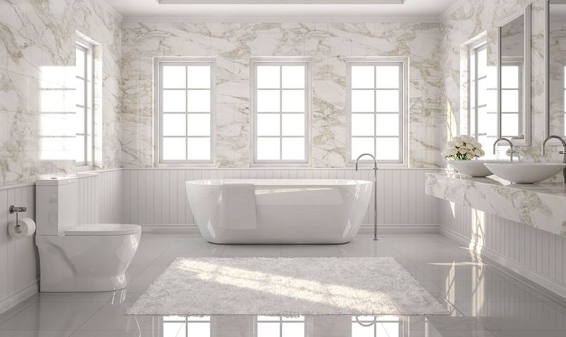 Cultured marble bathtub