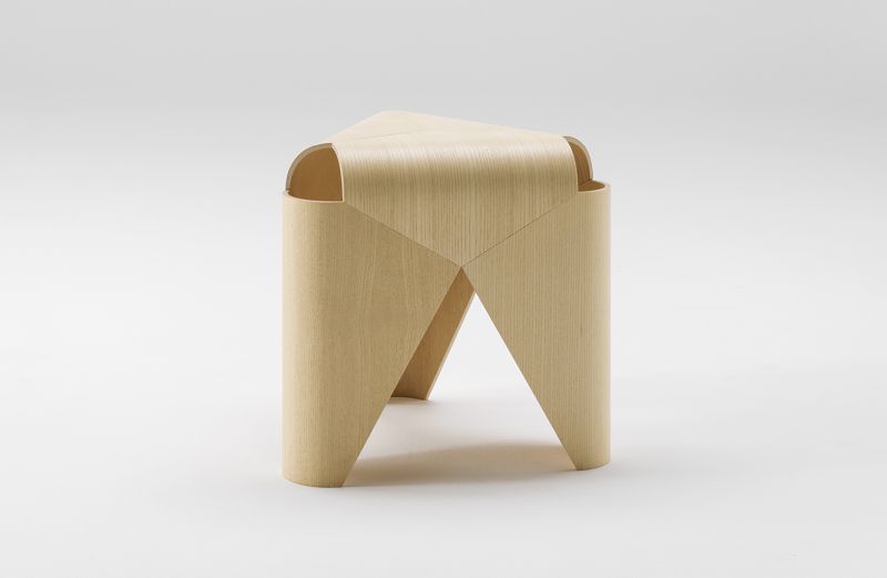 Falabella Stool by Offecct is Made from Moulded Plywood