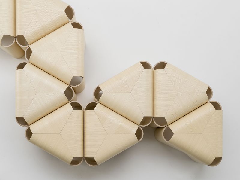 Falabella Stool by Offecct is Made from Moulded Plywood