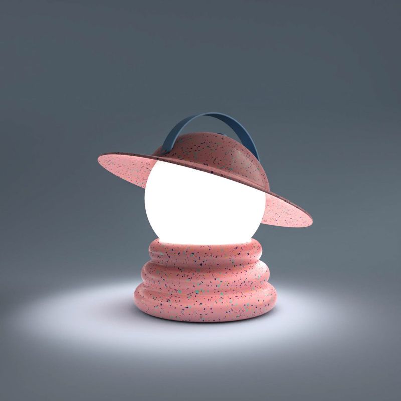 Lua Portable Table Lamp by Dezero Estudio Looks Like Cowboy Emoji