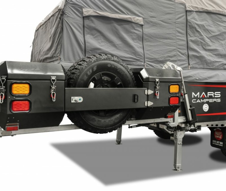 Mars Space X Air Inflatable Camper Pops up & Stabilizes Automatically