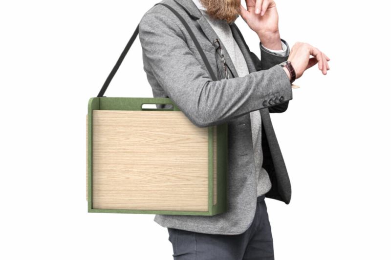 Neo Box is Storage Drawer for Office desk that can be Carried Away Like a Bag