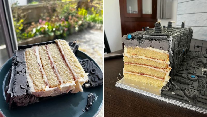 Redditor Creates Iconic Star Wars Death Star Trench Run-Inspired Cake