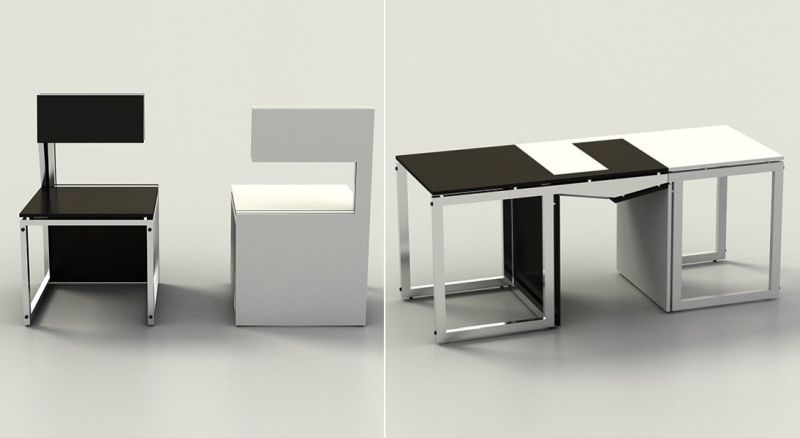 Sensei Transformable Chairs can transform into a table 