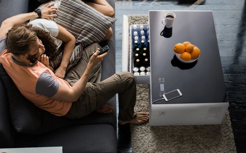 Sobro Smart Coffee Table with fridge 