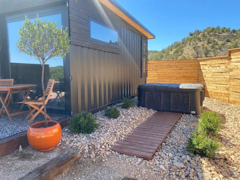 This Tiny Shipping Container Home in Utah can be Rented on Airbnb