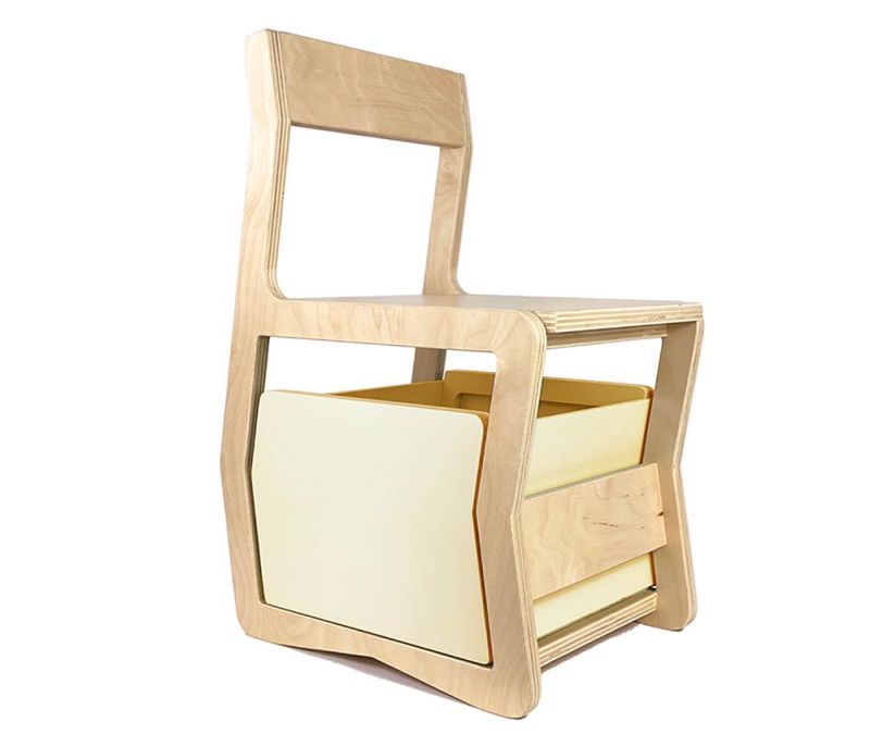 TyL Kid’s Chair by RME Studio has Storage Bin Underneath