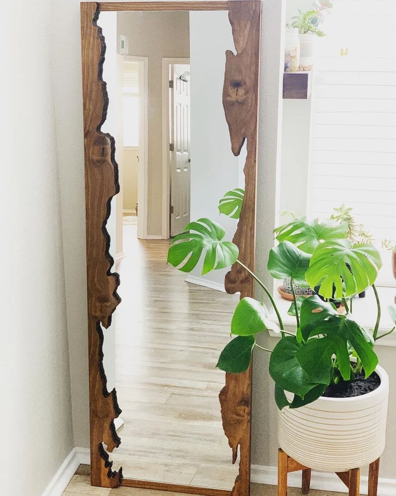 Live Edge Mirror Etsy