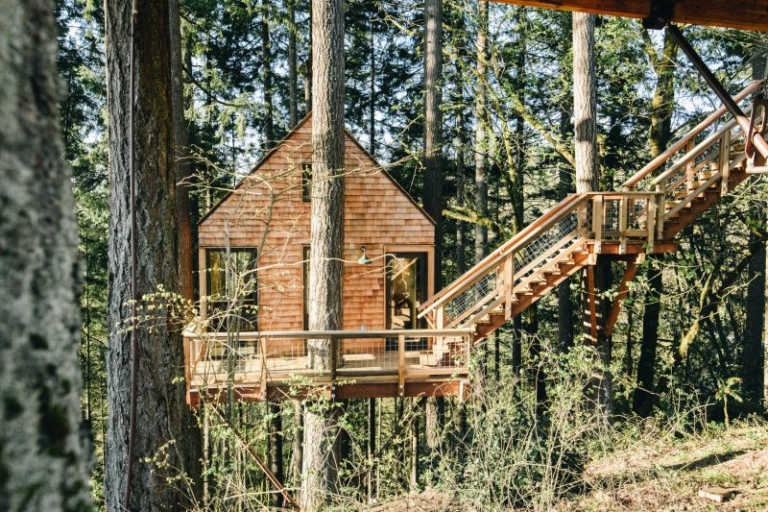 This Treehouse by Pete Nelson Offers Breathtaking Views of Mount Hood