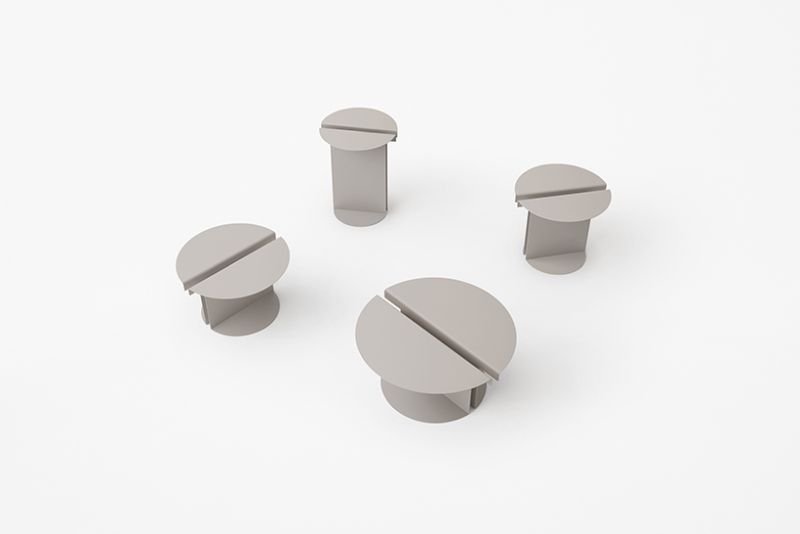 Twin Side Table by Nendo 