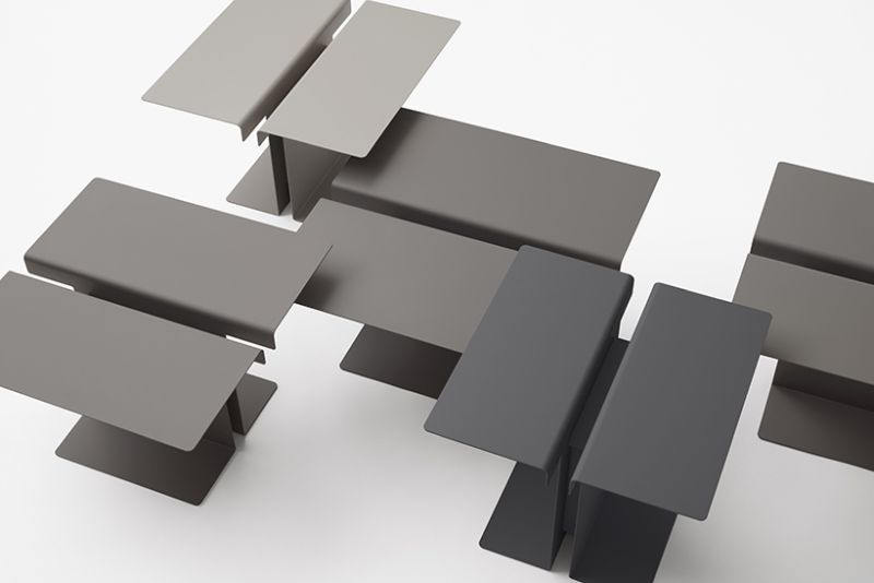 Twin Side Table by Nendo 