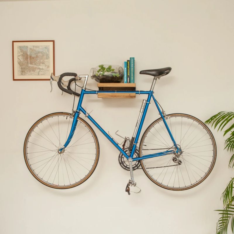 Oak Wood Bike Hanger