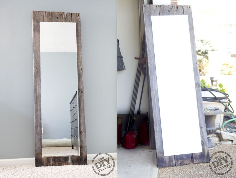 DIY Barnwood Mirror project