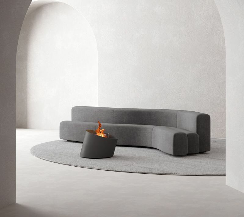 GlammFire Brings its Contour Bioethanol Fireplace to Salone