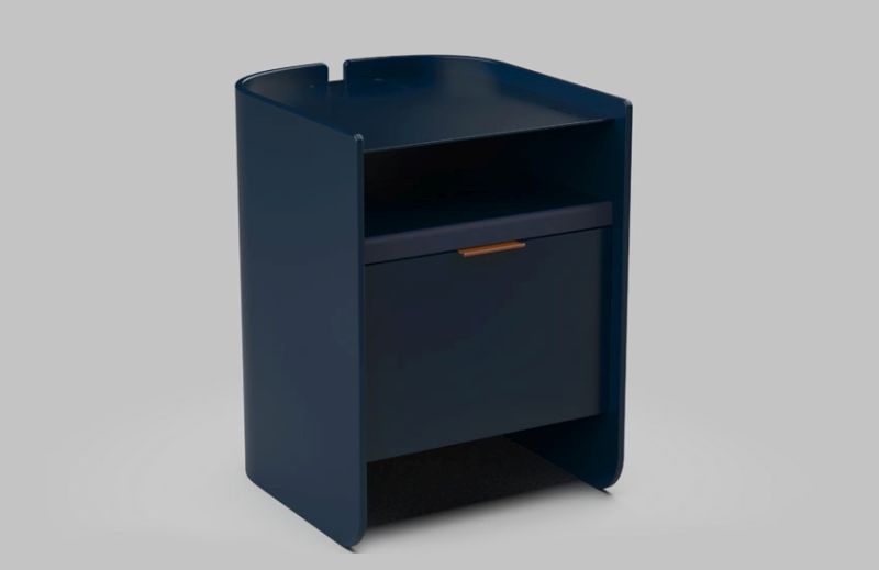 HiStand Nightstand by Hi-Interiors has Built-in Lights, Wireless Chargers, Safe Drawer, and More