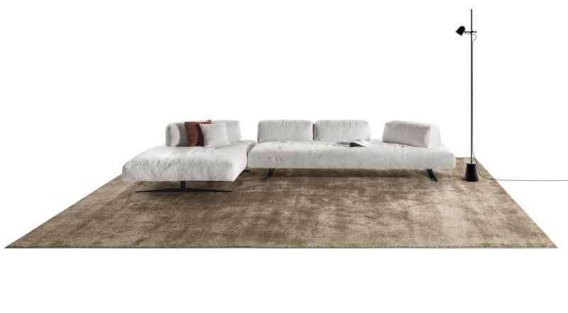 LAGO Exhibiting New Air Soft Sofa with Freestanding Backrests at Salone 2022