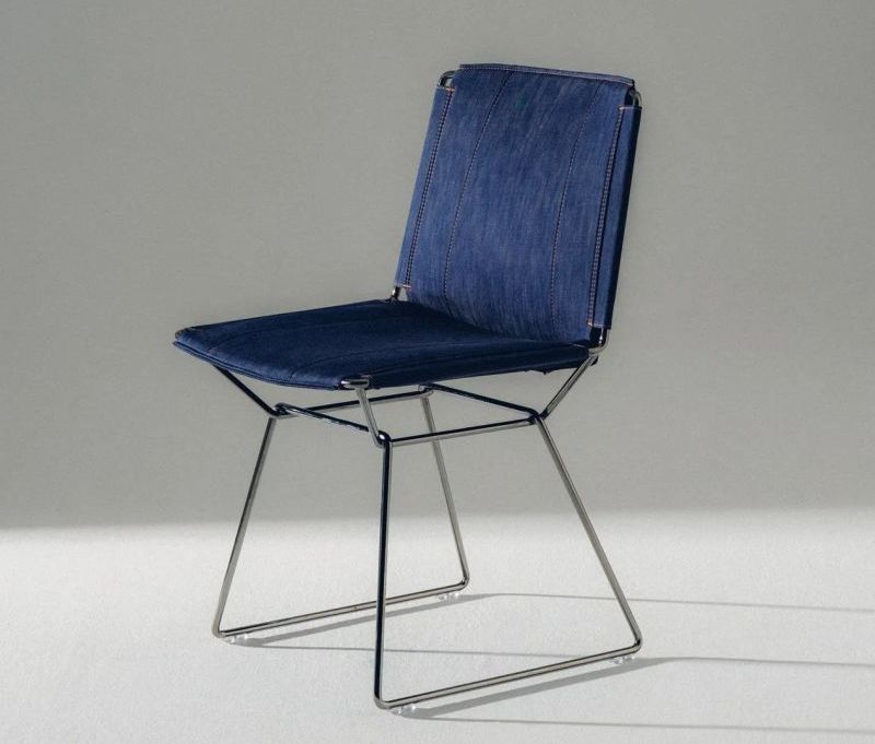 MDF Italia to Showcase its New Neil Denim Chair at Salone del Mobile 2022