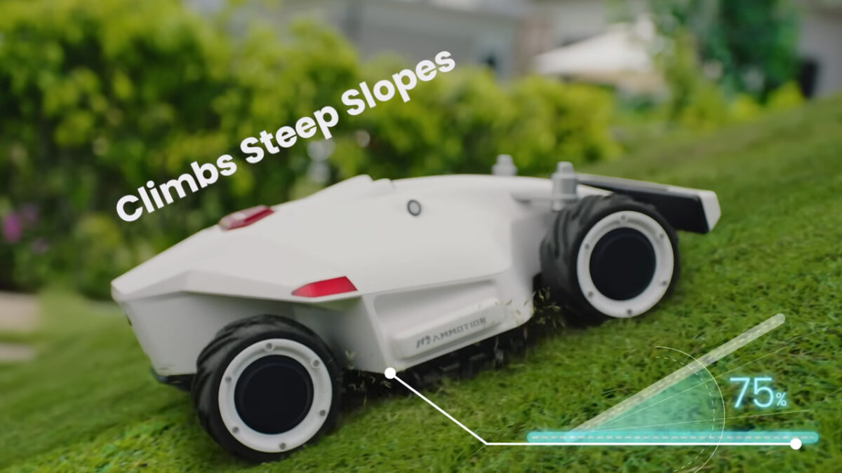 This Wireless Robot Lawn Mower Functions on Ultrasonic Sensors