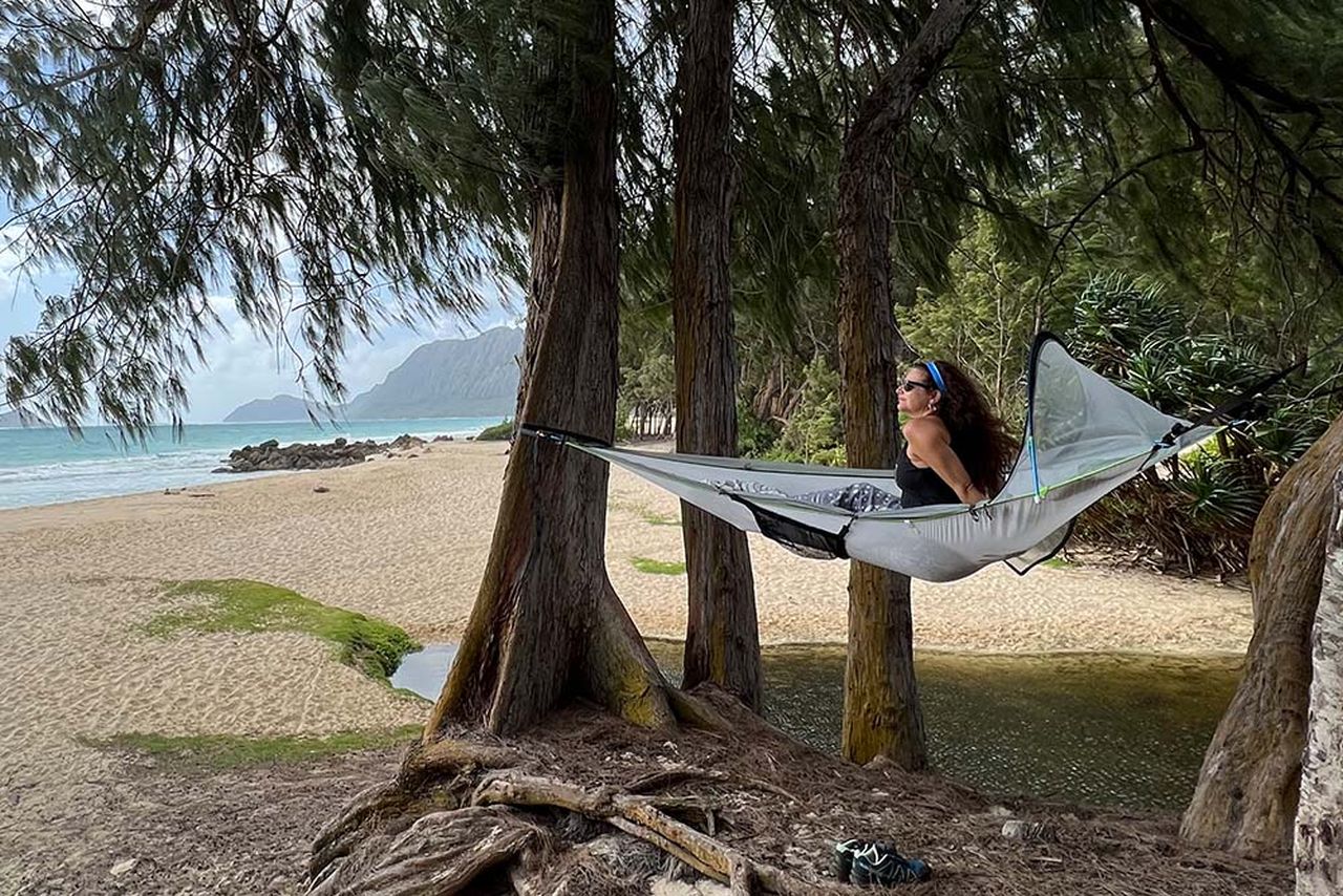 Ocean Plastic Tent and Hammock by Tentsile