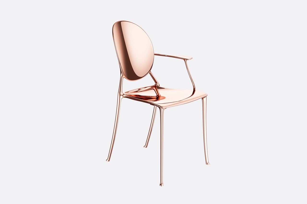 Philippe Starck Reimagines Medallion Chair by Dior in Aluminum