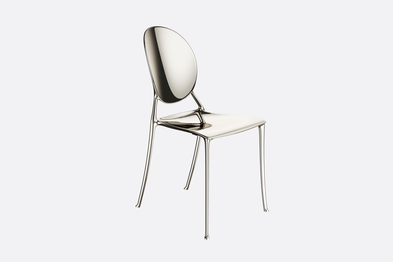 Philippe Starck Reimagines Medallion Chair by Dior in Aluminum