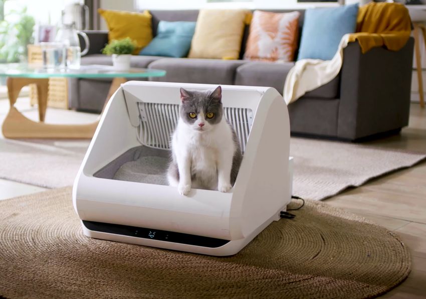 Popur X5 Cat Litter Box Features Two-Box Design to Evade Odor