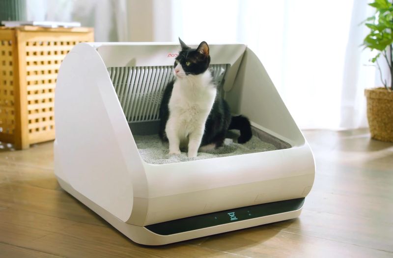 Popur X5 Cat Litter Box Features Two-Box Design to Evade Odor