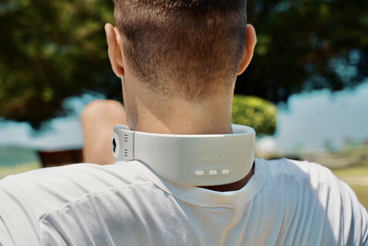 QOOLA is a Lightweight and Ergonomic Wearable Air Conditioner