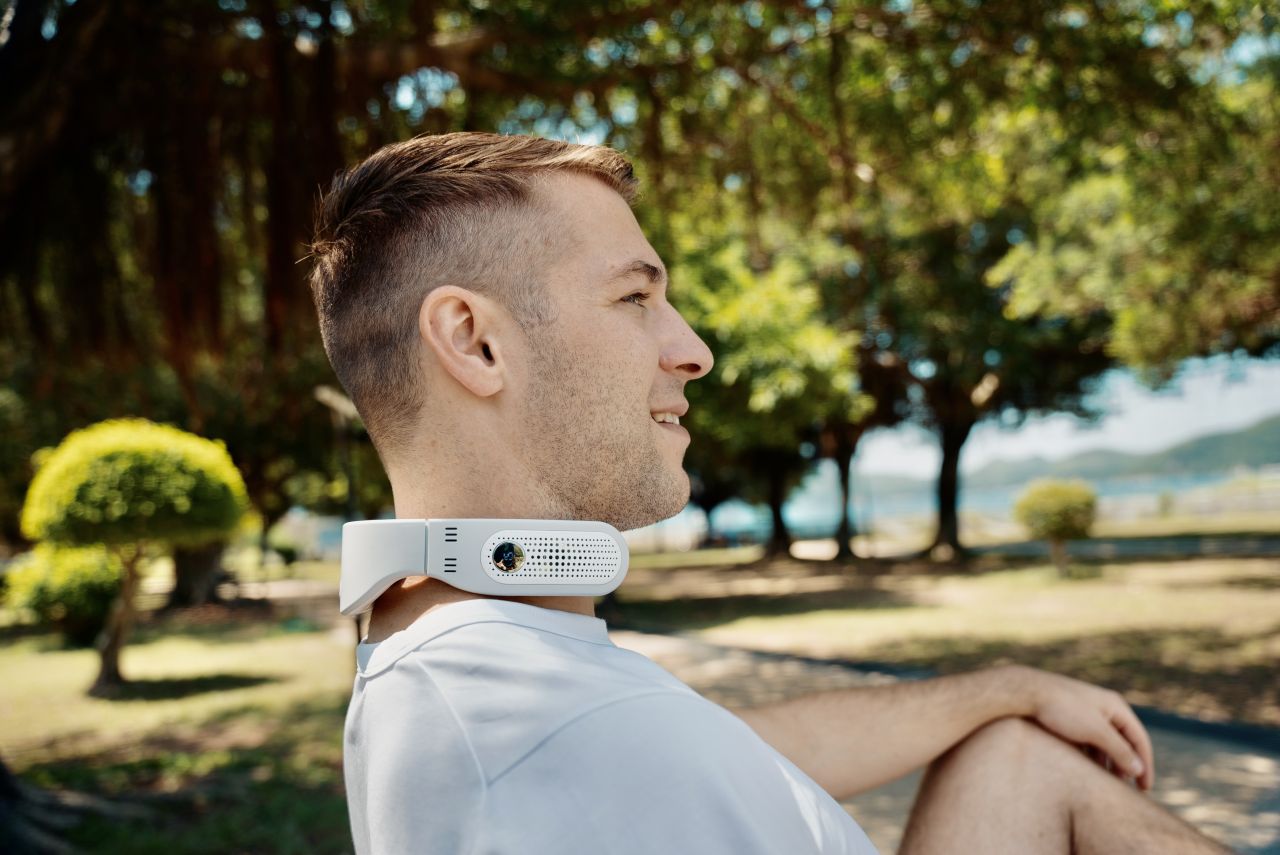 QOOLA is a Lightweight and Ergonomic Wearable Air Conditioner