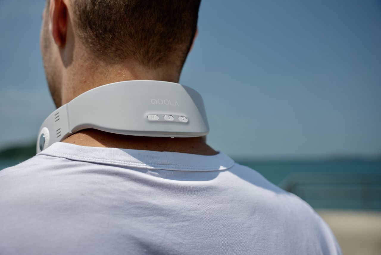 QOOLA is a Lightweight and Ergonomic Wearable Air Conditioner