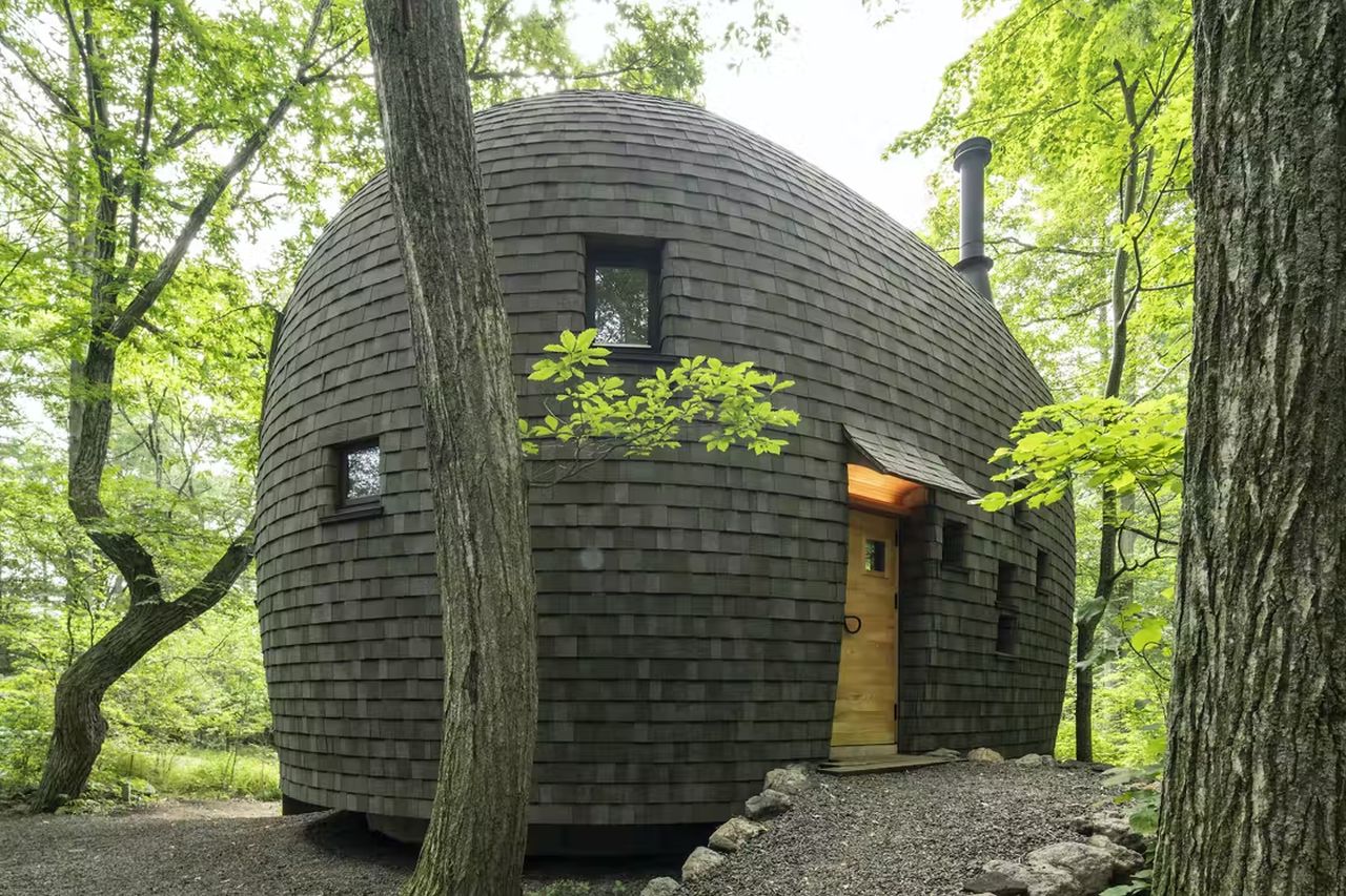 Shell House made with plastered Earth