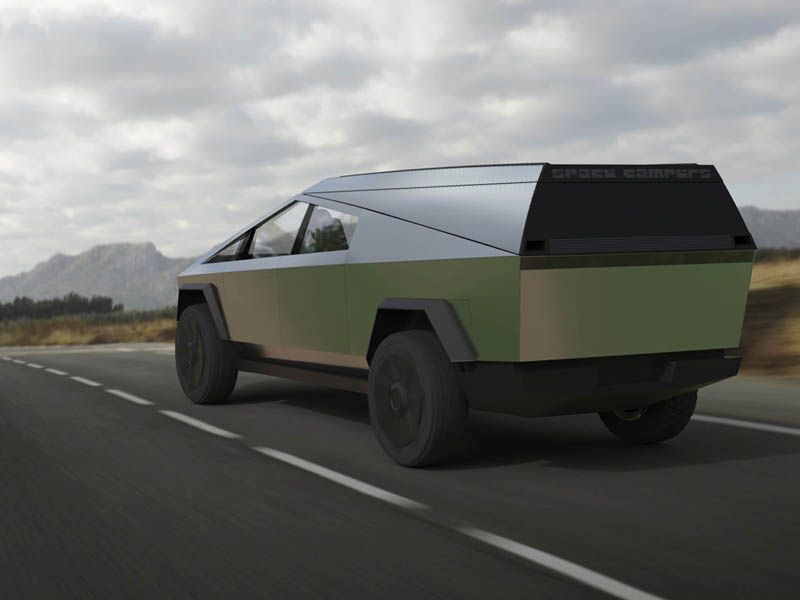 Space Camper for Tesla Cybertruck 