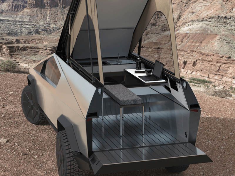 Space Camper for Tesla Cybertruck 