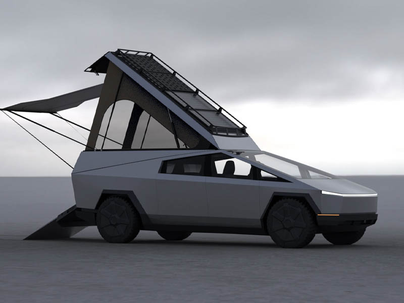 Space Camper for Tesla Cybertruck 