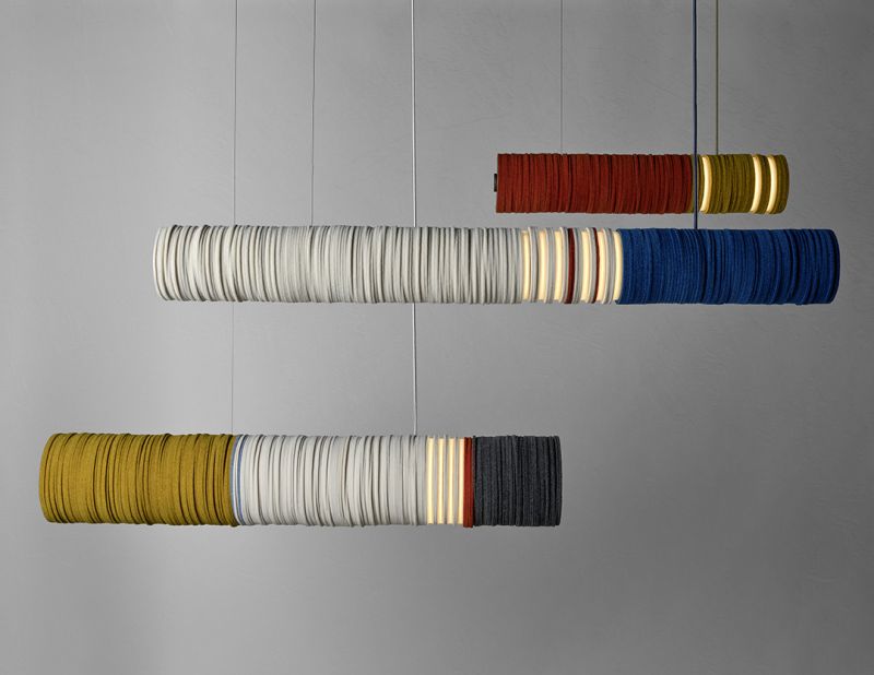 Stackabl lighting fixtures recycled PET