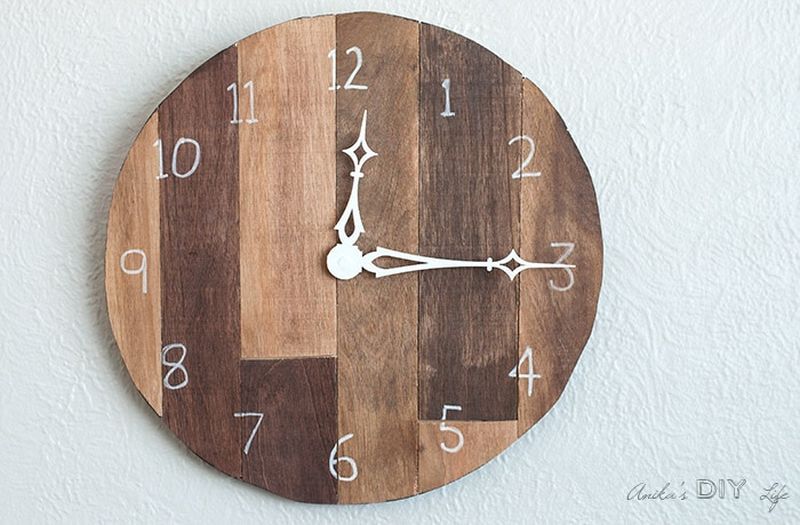 wall clock - DIY Scrap Wood Projects