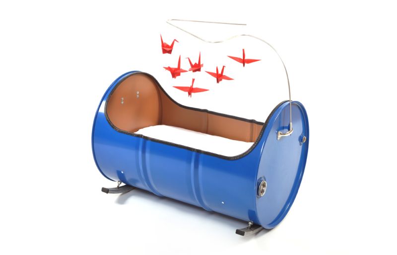 junktion baby crib from oil drum