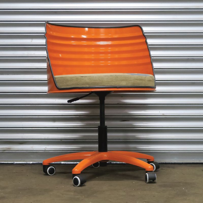 revolving chair from oil drums recycled