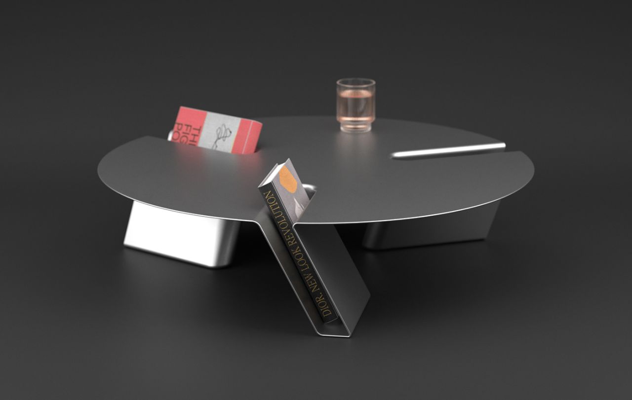 Deniz Aktay spinning coffee table