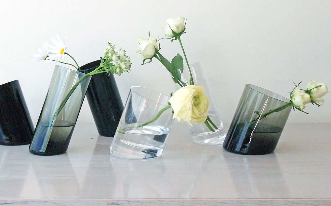 Stylish Angular Glass Cups by Sugahara 