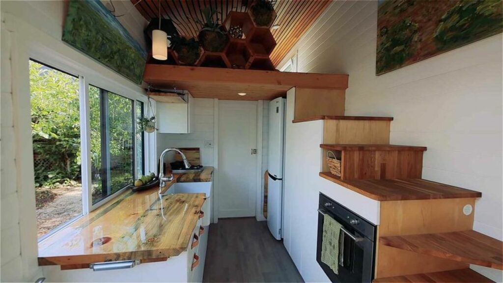 This Biophilic Tiny House with Living Roof Boosts Greener Living