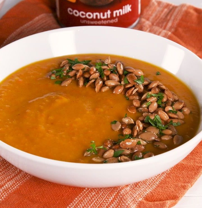 Coconut Pumpkin Soup Halloween 