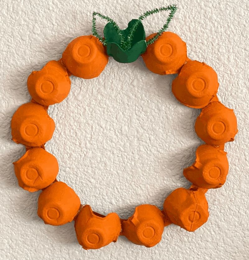 Upcycled Plastic Bag Halloween Wreath - Salvage Sister and Mister