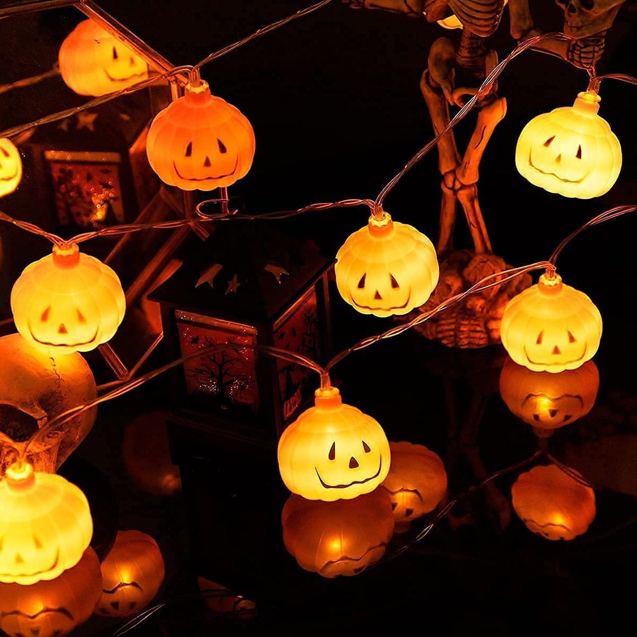 Halloween Pumpkin String Lights