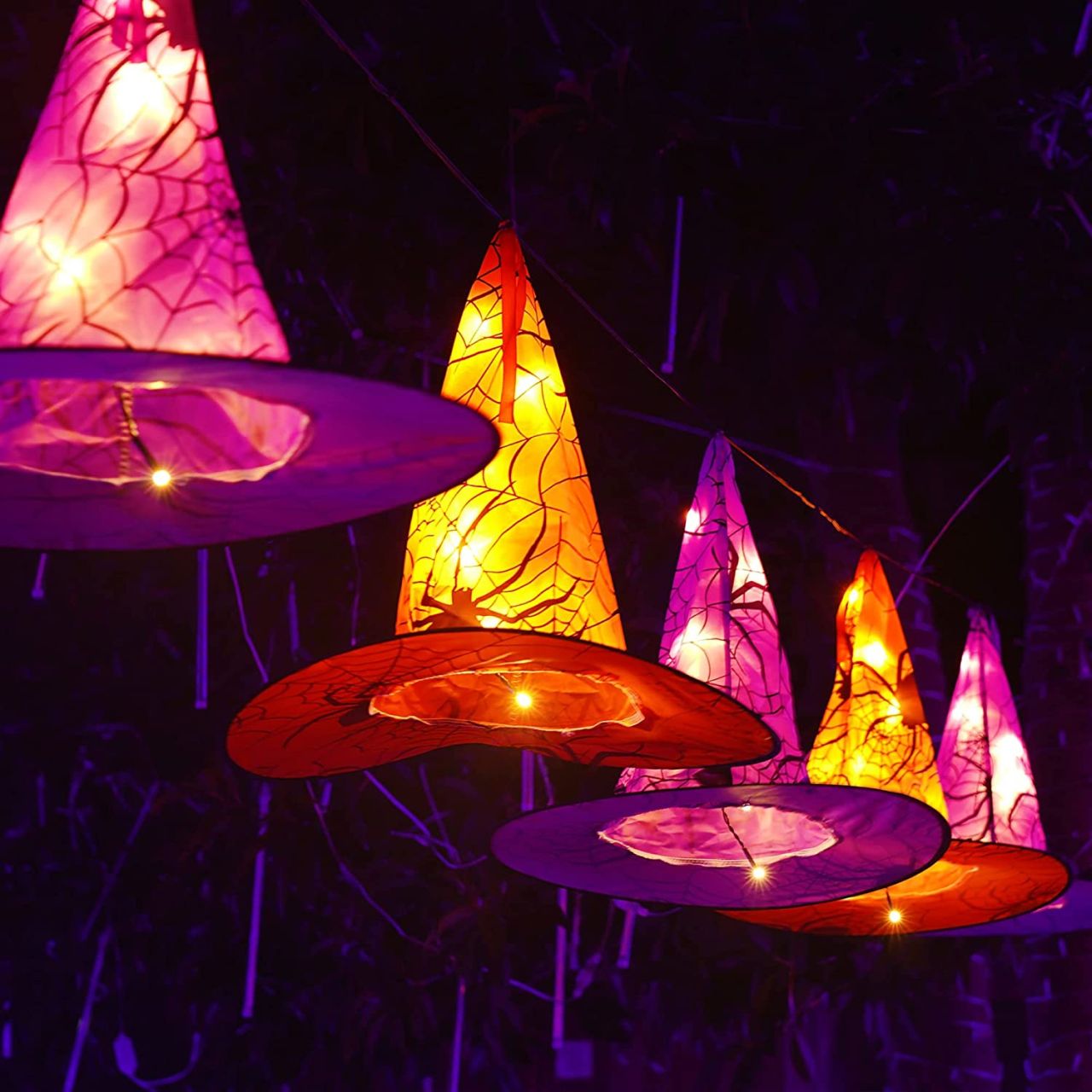 Halloween Witch Hat String Lights