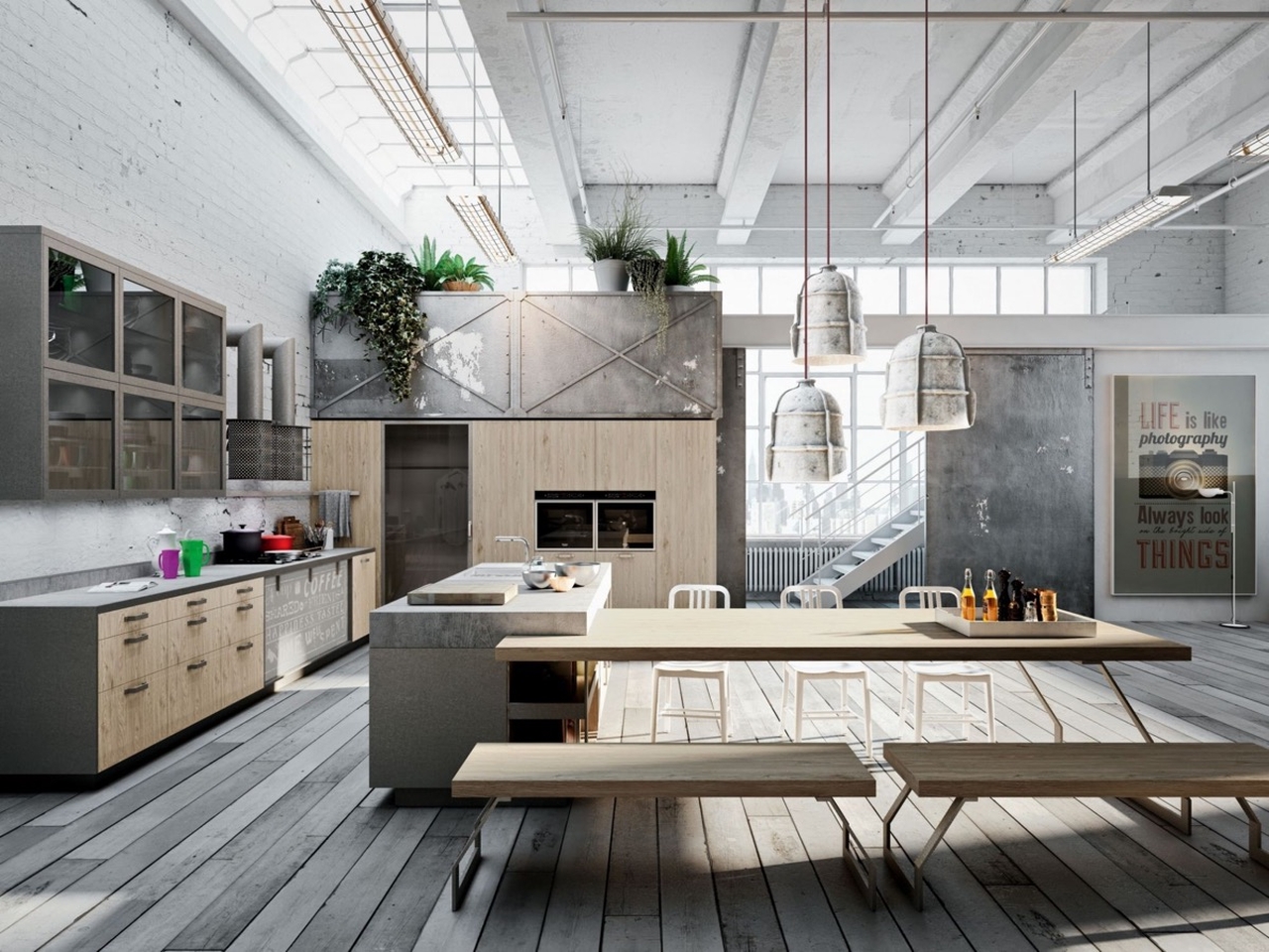 Industrial Glam Design Style Kitchen